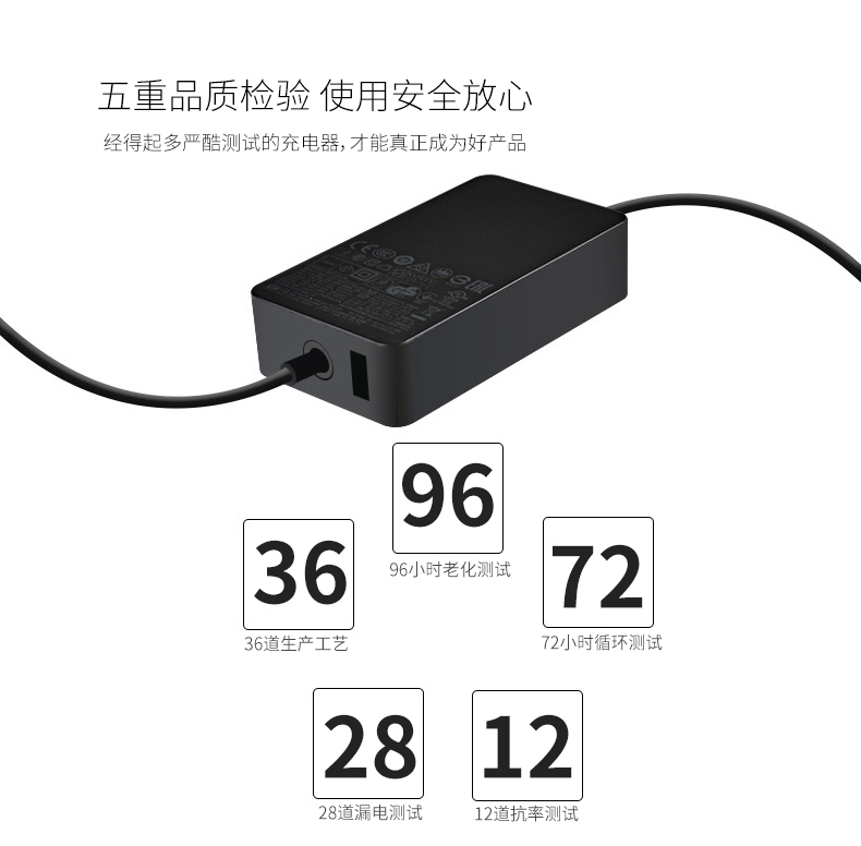 Microsoft Tablet Surface pro2 1 RT power adapter phụ kiện cáp 12V3.6A48W