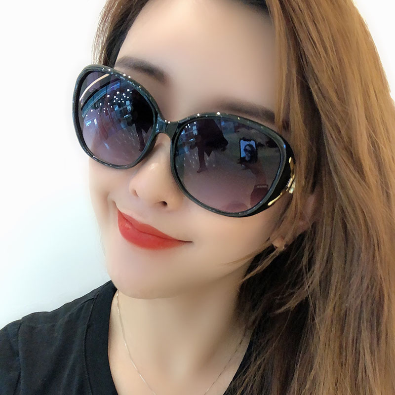 Sunglasses women summer seaside 2021 new Korean net red retro sunglasses anti-UV ins big face is thin