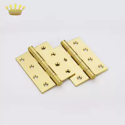 All copper European antique pure copper hinge copper 4 inch bearing hinge thickened silent flat door hinge