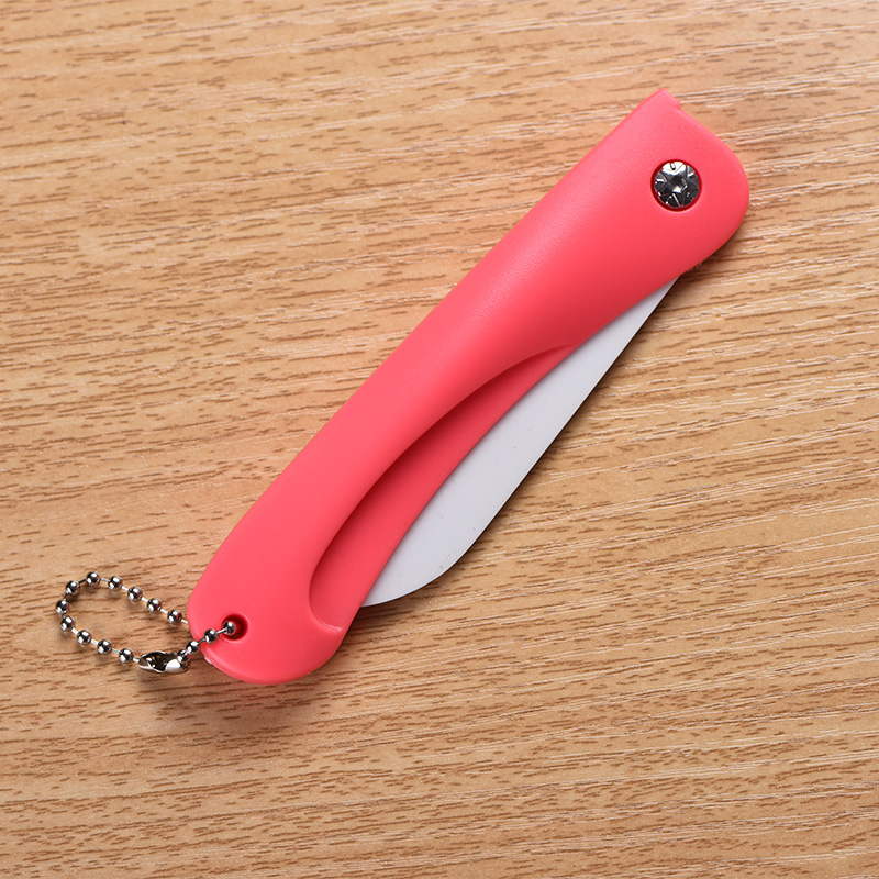 Folding Ceramic KnifeFruit knife Folding knife multi-function household Ceramic knife pocket knife With you lovely Portable Peeler Paring knife suit