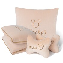 Car pillow pillow car Mickey new car headrest waist neck pillow cartoon cute air conditioning is a four-piece set