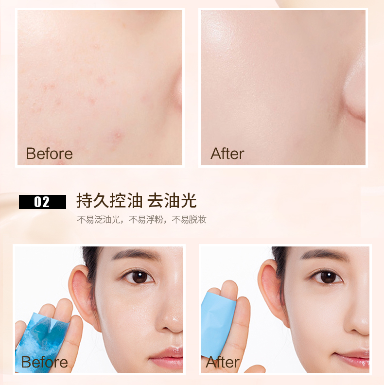 Powder set trang điểm kéo dài che giấu kiểm soát dầu ướt và khô bột khô bột lỏng công suất sửa chữa bột nền tảng chính hãng trang điểm trong nước phấn mac