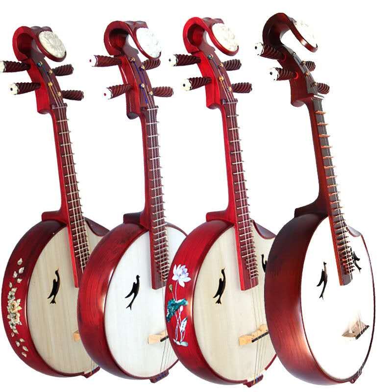 Red Tsubaki Wood Nguyen Chicken Wing Wood Nguyen Nguyen Shell Carving Nguyen Adult Beginner Practice Nguyen Qin Professional Rosewood Nguyen