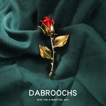 Times Youth League Liu Yaowen same rose brooch high-end retro pin suit corsage gift