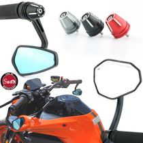 Suitable for KTM DUKE790 890 390 1290 large view CNC hand handle rearview mirror mirror hand mirror