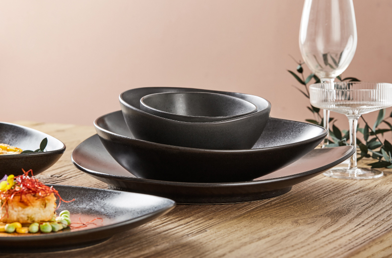 Japanese ceramics tableware with irregular shaped disc western - style food plate disc single dessert plate contracted individuality creative cuisine