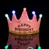 Adult children universal birthday hat Luminous crown party hat Baby year-old creative birthday hat decoration supplies