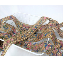 e3 new colour gold bony rope gold thread embroidery lace brightly coloured lace with lace handmade diy clothing accessories webbing