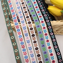 Flowers National Wind Jacquard Decoration Small Lace Embroidered Accessories Handmade Diy Children Butterfly Knot Hair Clip Material