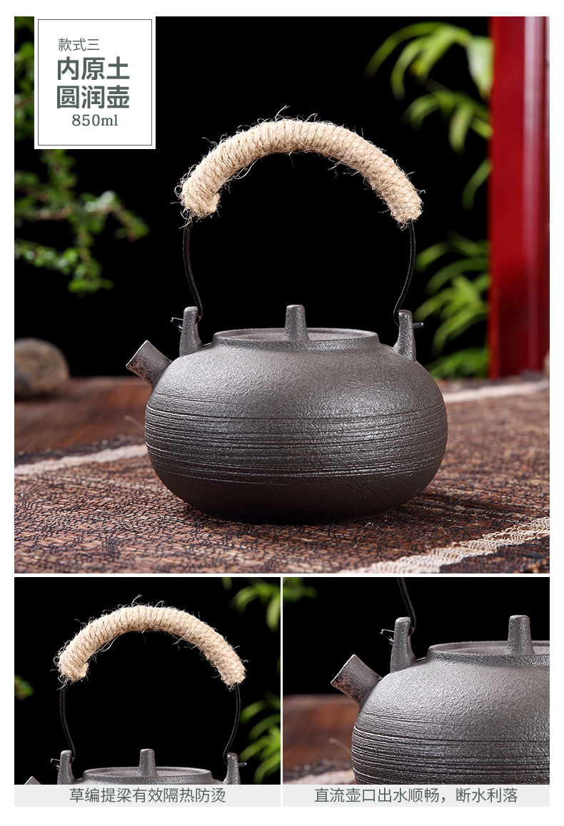 Home tea ceramic electric TaoLu flame'm earthen POTS girder kettle pot to boil tea, large capacity large restoring ancient ways