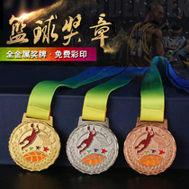 Basketball medal customization Metal general medal School games basketball championship gold and silver bronze medal customization