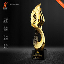 Endeavour Wings Crystal Trophy Custom Resin Trophy Wings Award Creative Metal Trophy Making lettering