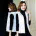 Áo vest nữ mùa thu đông mới, phiên bản ngắn của Hàn Quốc áo khoác bò nữ Áo vest
