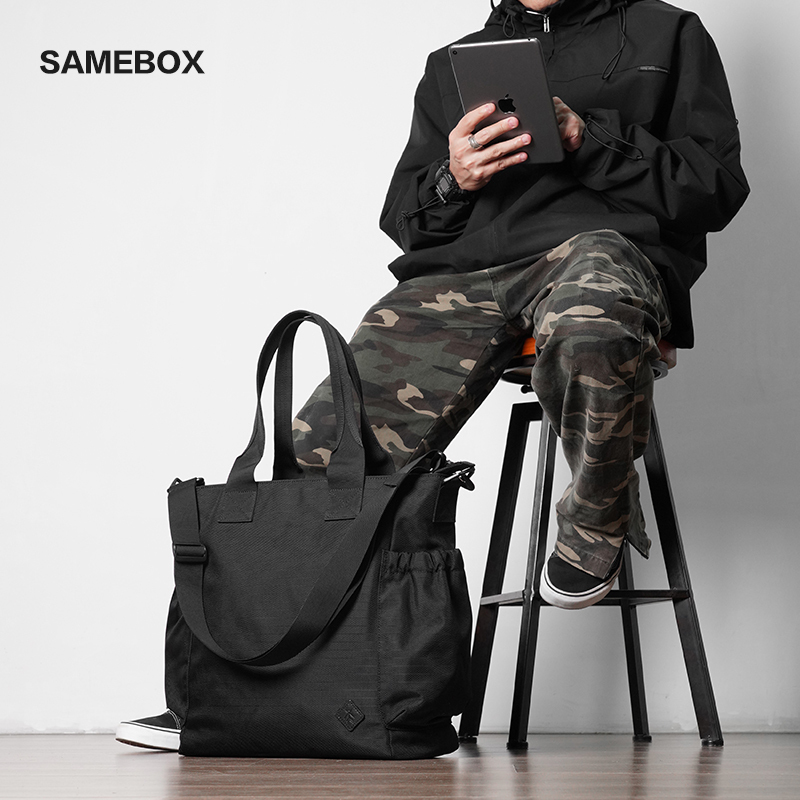Cordura Ballistic Nylon Tote Bag Large Capacity Handbag Shoulder Crossbody Bag Black Tote Men's Shopping Bag Cordura Ballistic Nylon Tote Bag Large Capacity Handbag Shoulder Crossbody Bag Black Tote Men's Shopping Bag