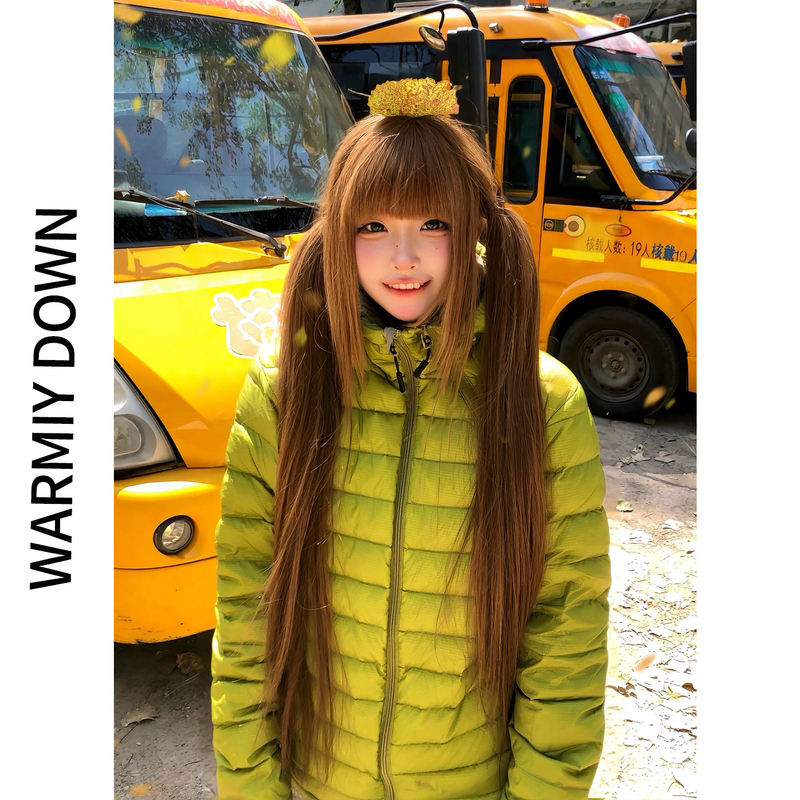 Stylish Avocado Green Ribbed down Jacket for Women, Winter 2026 New Model, Trendy This Year, Short-Length Coat Stylish Avocado Green Ribbed down Jacket for Women, Winter 2026 New Model, Trendy This Year, Short-Length Coat