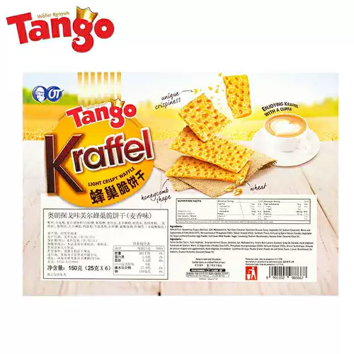 Tango Kaifel Honeycomb Well Biscuits аромат пшеница 150G2 бокс оранг танго индонезии импортированная закуска.
