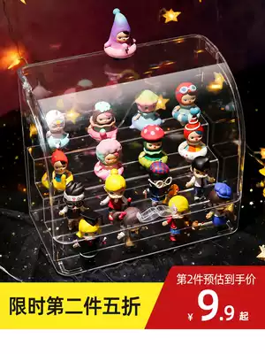 Blind box storage display stand Acrylic bubble Matt popmart box doll Matt transparent model dustproof cabinet
