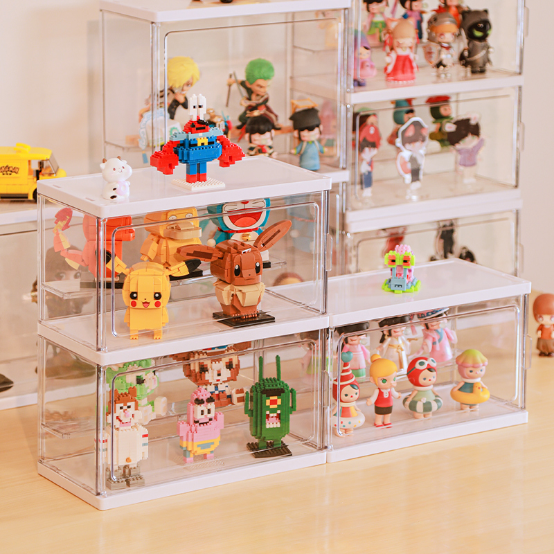Lego storage display cabinet box doll building blocks transparent display stand stand brand shelf blind box model storage box