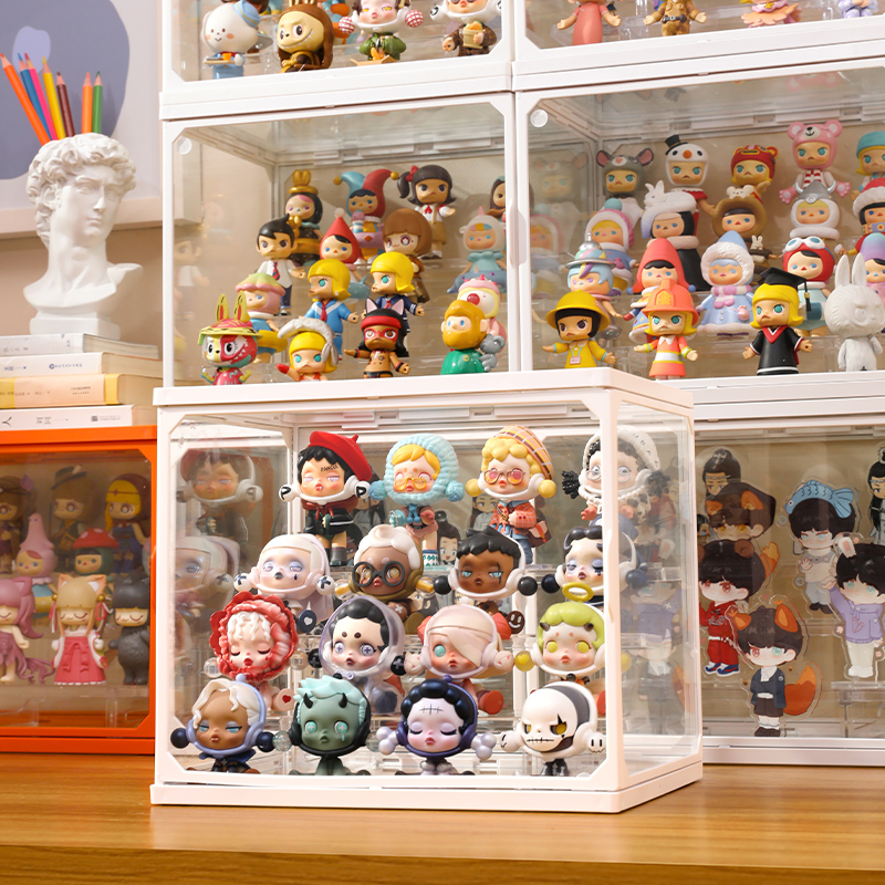 Blind Box Containing Show Shelf Bubble bubble Mater box Lehigh model Figure doll transparent dust papart popmart