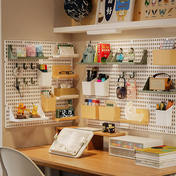 Hole plate storage rack accessories wall wall dormitory hanging wall wall desktop desk storage without hole hole hole wall
