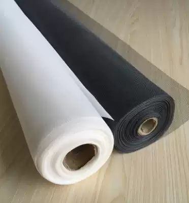 Glass fiber invisible gray screen window screen mesh White polyester anti-mosquito sand window mesh Plastic steel window screen window cloth