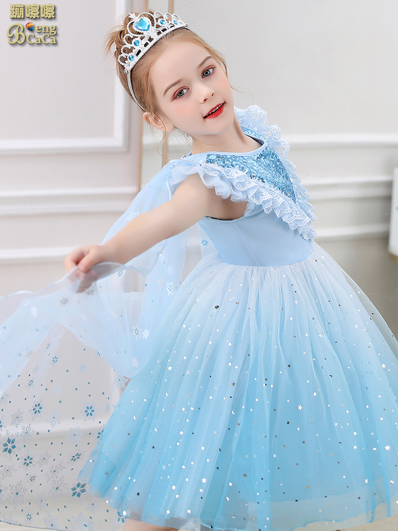 Girl's dress Summer 2022 new baby's birthday Aisha Dress Children's dress Children Aesha Princess Leia