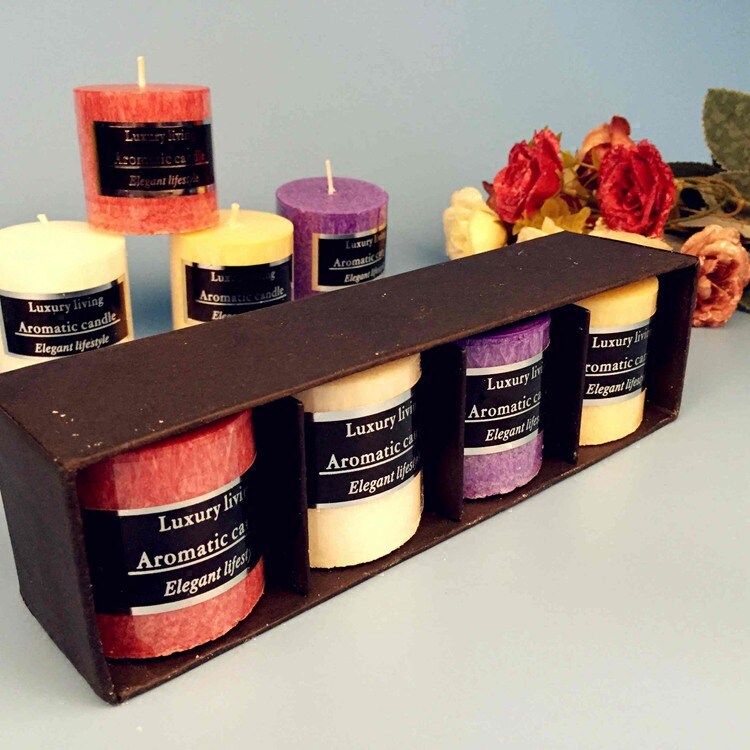 Aromatherapy candle gift box room living room SPA bar smoking deodorizing smokeless candles romantic fragrance gift