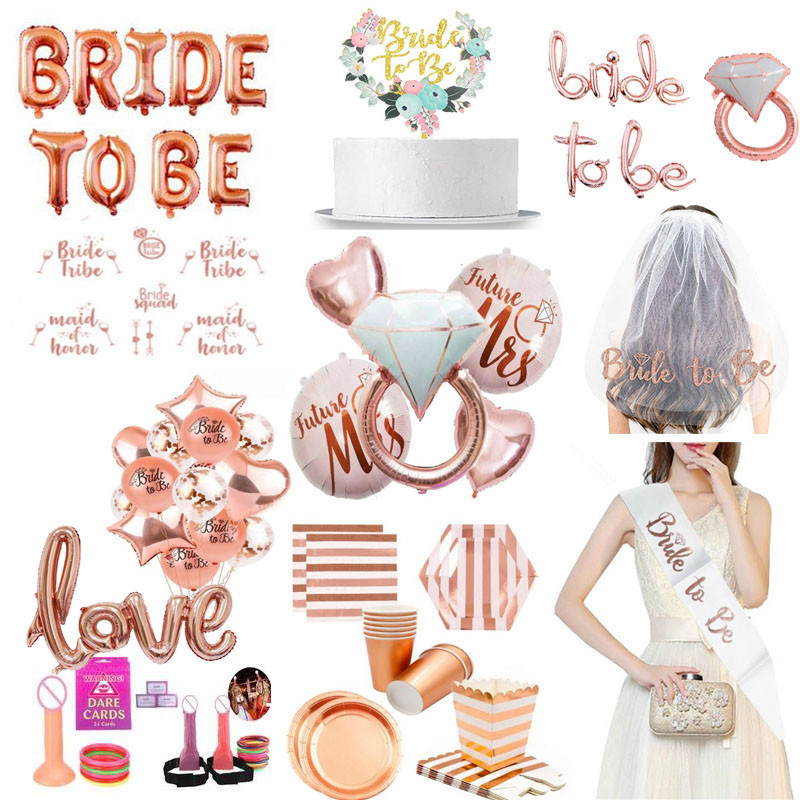 FAREWELL BACHELOR PARTY PARTY DECORATION BRIDE TO BE BRIDAL CROWN SHOULDER strap HANDHELD PHOTO game props