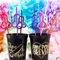 Single Party Bar KTV Nightclub Light Sticks Festival Creativity to blame Straw Girlfriends Photo Props Spice Straws