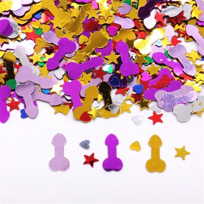 Single women's party mixed colour paper scraps decoration hen party fun throwing paper scraps to blame for the photo props