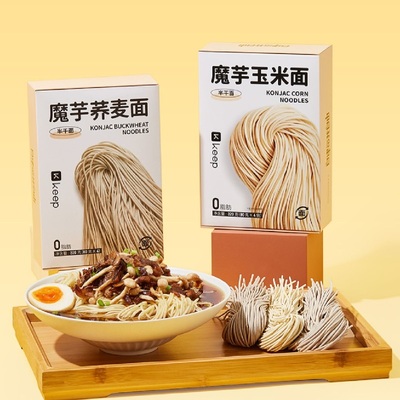 拍3盒!keep魔芋荞麦面/玉米面共12袋