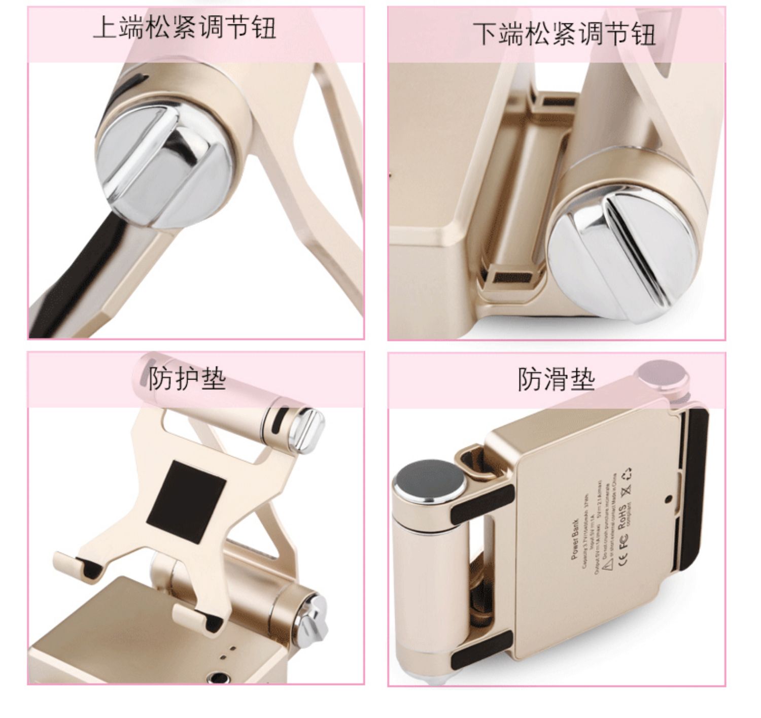 người giữ đai điện thoại di động sạc kho báu triple đa chức năng stereo Bluetooth có thể được tùy chỉnh điện thoại di động 10.000 mA phí nhanh khung lười biếng quà tặng biểu tượng tùy chỉnh sạc kho báu - Ngân hàng điện thoại di động sạc dự phòng xiaomi 10000mah