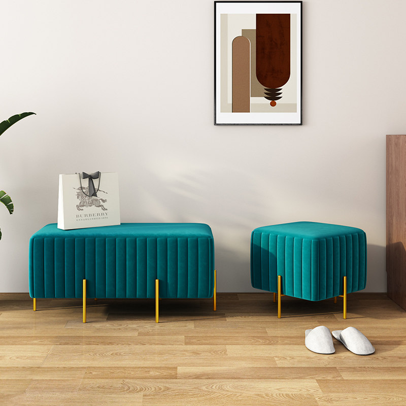Nordic Entrance to the Shoes Stool Home Doorway Light Lavish Fitting Room Stool Cloakroom Clothing shop Couch Stool on the Shoe Stool