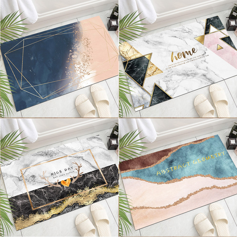Bathroom Absorbent Ground Mat Makeup room doormat Slip Mat Entrance Door Mat home Footbed Bathroom Toilet Carpets