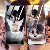 vivonex3 mobile phone case vivo nex3s glass mouse 5g version curved screen silicone all-inclusive anti-drop protective cover curved screen cute nxe35g men and women vivonxe creation