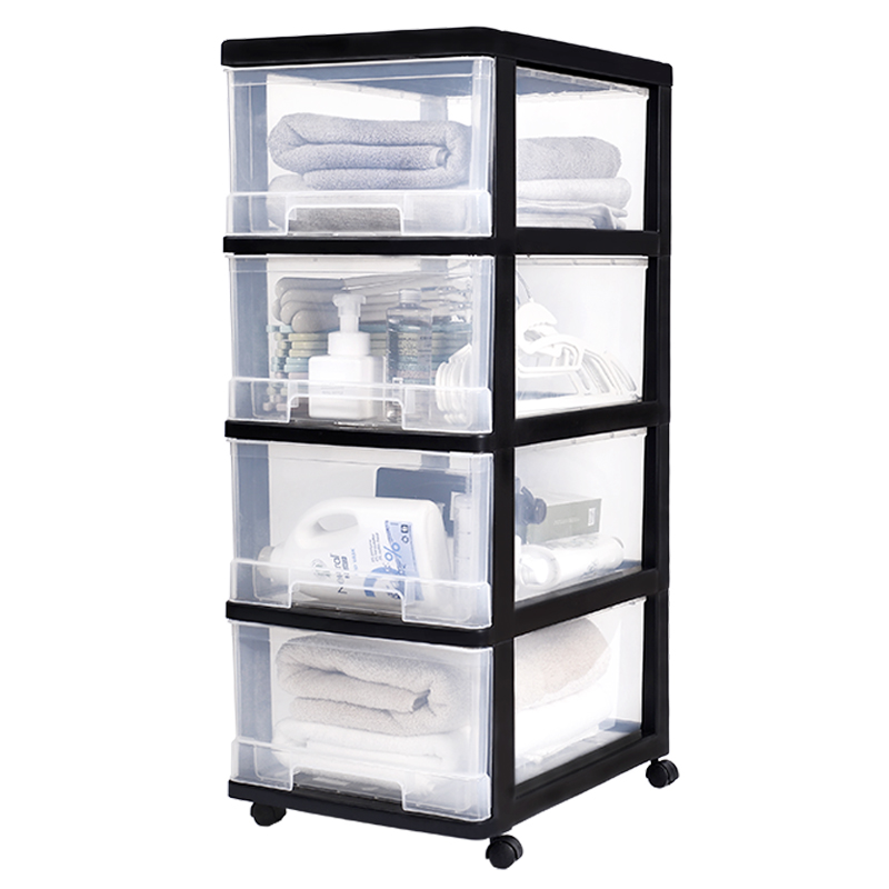 комод curver drawer system 5x20l. комод пластиковый прозрачный. стеллаж пластиковый прозрачный. комод органайзер пластиковый. система хранения с выдвижными ящиками gc 0304-3 модель 43074.