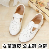 Осенняя детская обувь для кожаной обуви, наряд маленькой принцессы, коллекция 2023, из натуральной кожи, в корейском стиле