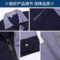 New summer short-sleeved work clothes breathable labor protection clothes tops half-sleeved work clothes engineering clothes machine repair and auto repair clothes