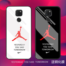 Huawei mate20 mobile phone case AJ male mata30 couple pro female meta Tide brand mete2o glass mt creative meat personality mare protective cover mot