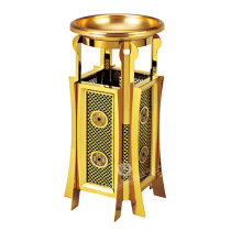 Southern Museum ash bucket hotel luxury trash can pagoda bronze seat floor ash bucket GPX-173N2 4