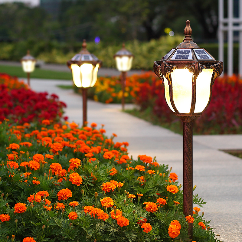 Solar Grass Terrace Lamp Home Outdoor Waterproof Villa Community Garden Decorate Courtyard Light Street Lamp Insert Meadow Buried Light