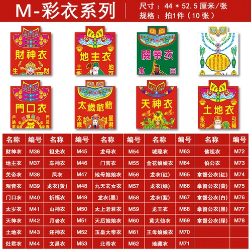 Shissheng Paper Products Jiutian Xuan Girl Clothing Mother's Mother's Festivals, молитвы за горящую бумагу гармонии