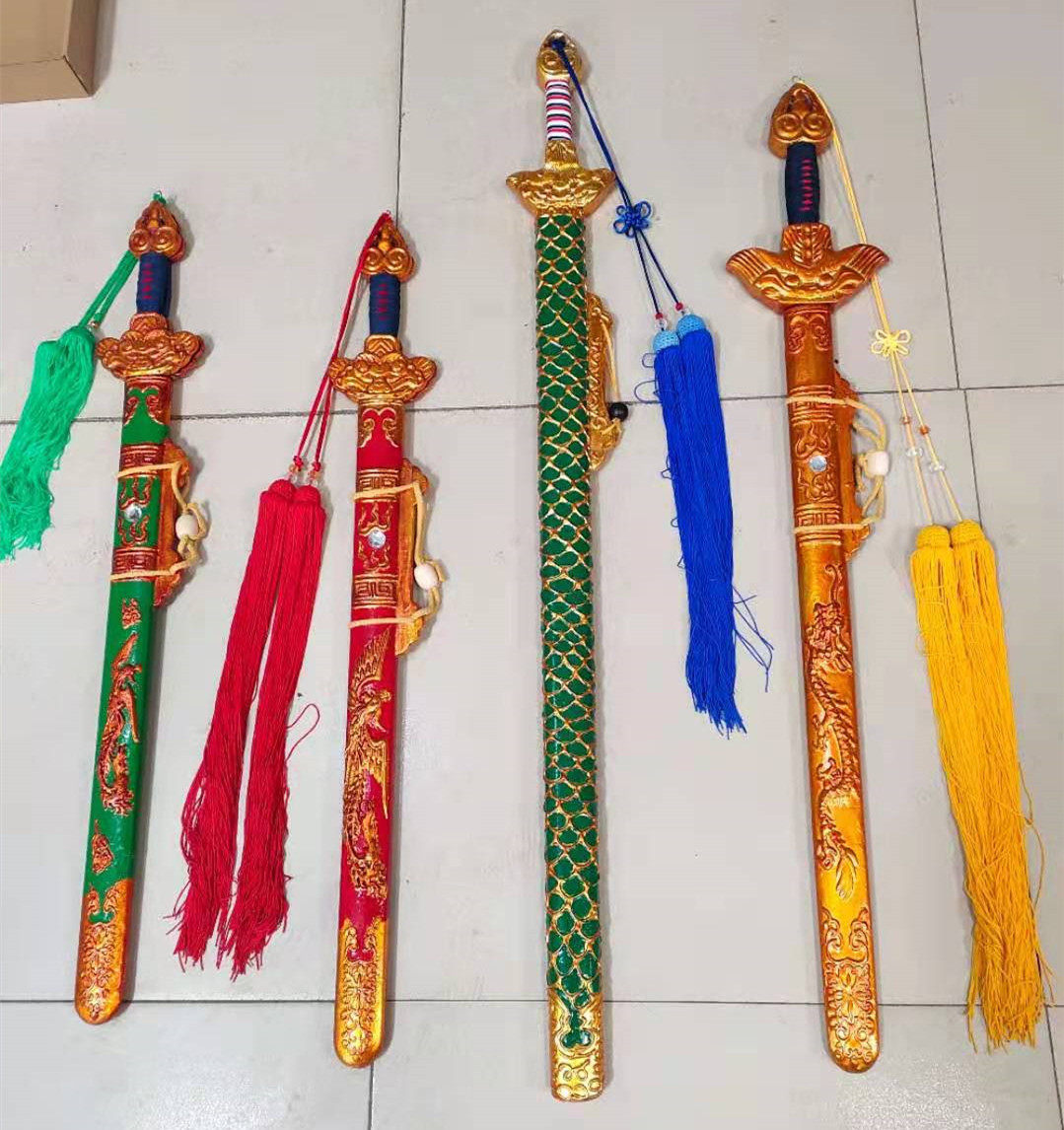 New opera theater supplies costumes film and television props custom-made long and short props wooden sword