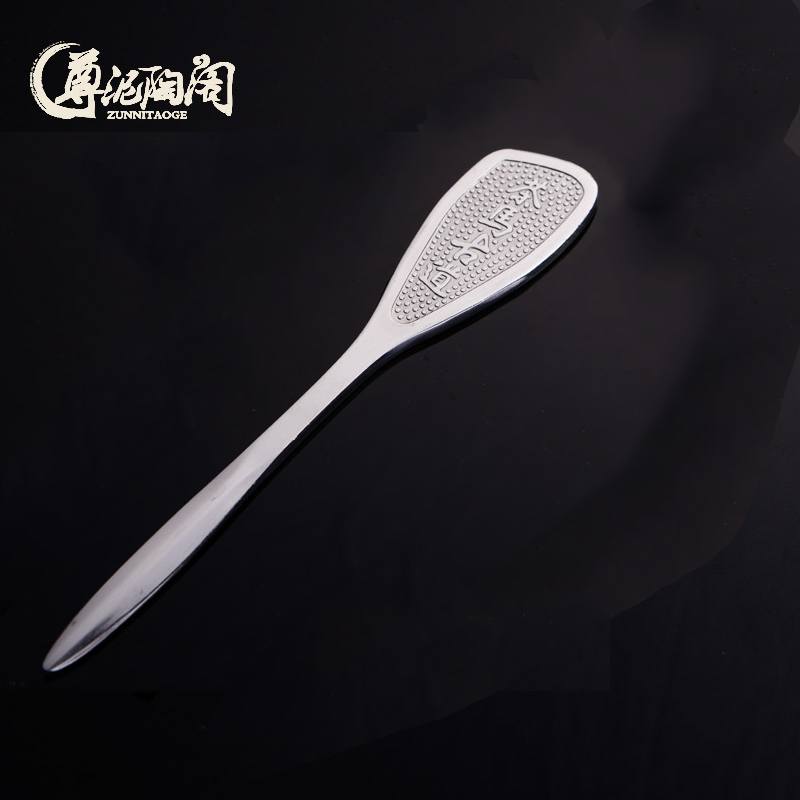 Statute of mud TaoGe kung fu tea accessories ChaZhen tea ma gu puer tea knife 14 cm stainless steel tea opener