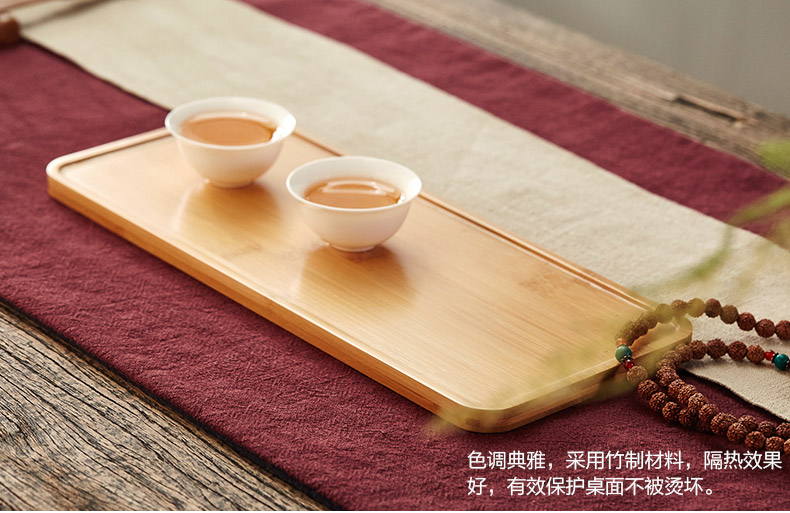 Statute of mud TaoGe small tea tea tray was solid wood home contracted bamboo tea tray was kung fu tea tray tea accessories