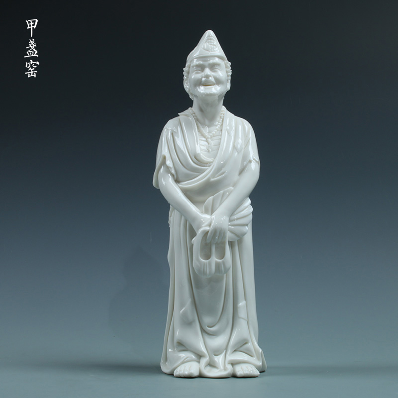 Jiazhan kiln Dehua white porcelain master Li Jiazhan sculpture artwork ceramic ornaments Lidi Jigong HD008