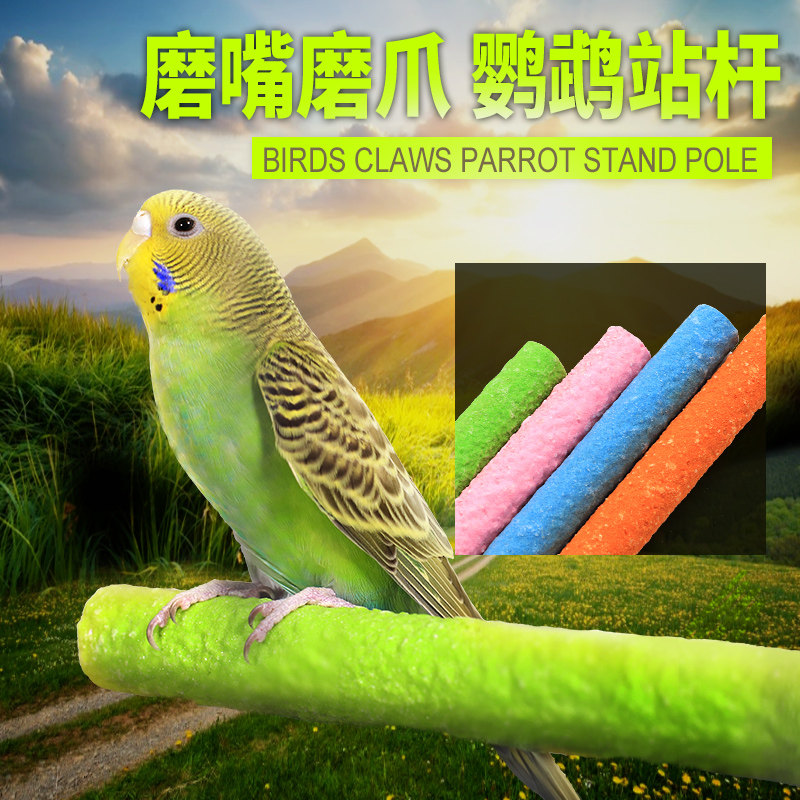 Xuanfeng budgerigar stand rod grinding claw rod grinding teeth grinding sand stand stick stand myna thrush sand bar supplies toys