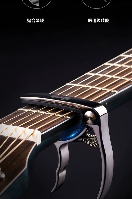 Mua 1 tặng 9! Chính hãng Bai Ling Metal Ballad Capo Đàn guitar cổ điển Ukulele Phụ kiện CAPO phổ thông - Phụ kiện chăm sóc mắt