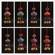 Lotus Peony Handmade Wind Bells Decoration Pendant National Wind Bell auspicious Nafu Buyi Colorful Buddha Hall Home