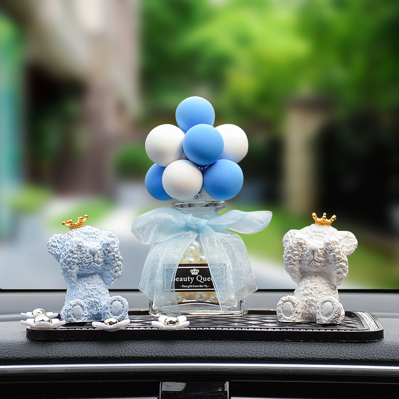 Car Pendulum Sue White Balloon In-car Supplies Personality Creative On-board Decorations Cute Car Perfume Lady